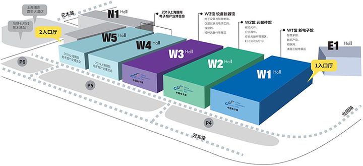 上海电子展现场立体图